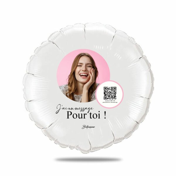 Ballon personnalisé avec message vidéo