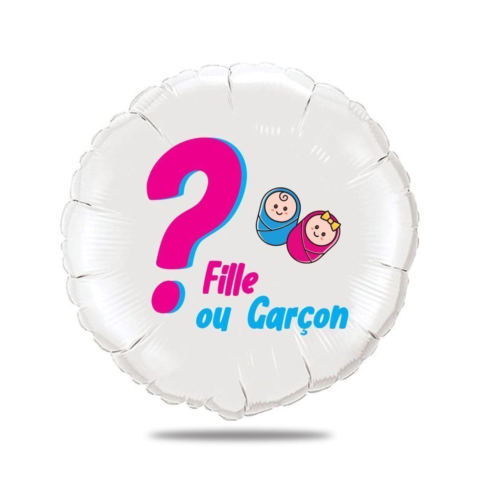 Ballon annonce grossesse - fille ou garçon