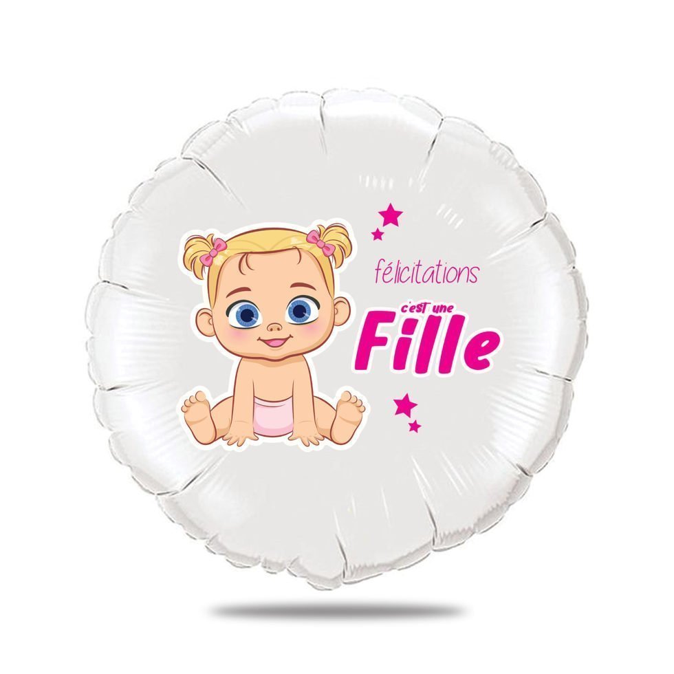 Ballon annonce grossesse - c'est une fille