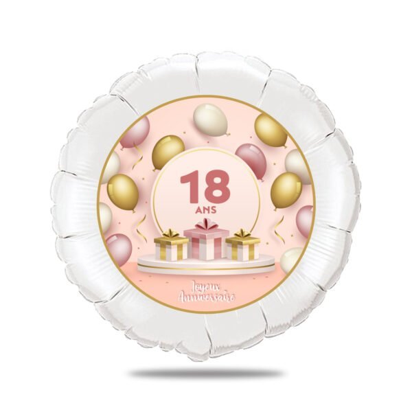 Ballon personnalisé age anniversaire