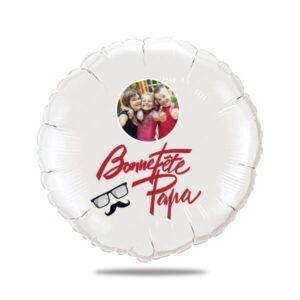 Ballon bonne fête papa avec photo - Ballon aluminium 46cm