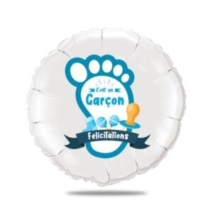Ballon personnalisé gender reveal - c'est un garçon