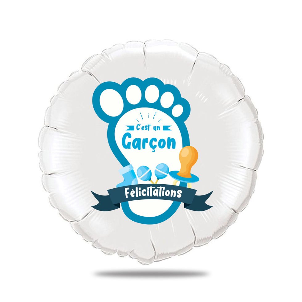 Ballon personnalisé gender reveal - c'est un garçon