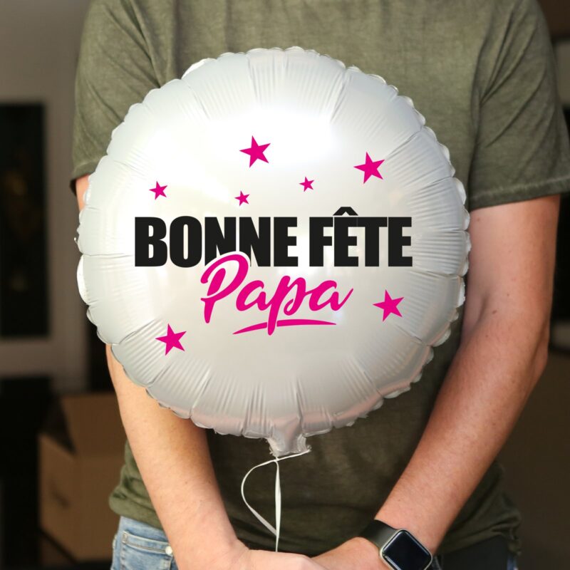 Ballon Bonne fête papa personnalisé