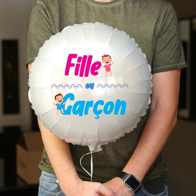 Ballon annonce grossesse - fille ou garçon