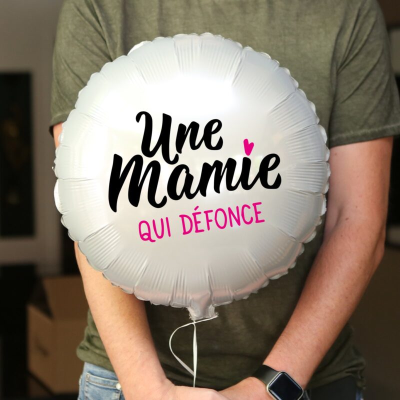 Ballon bonne fête mamie personnalisé