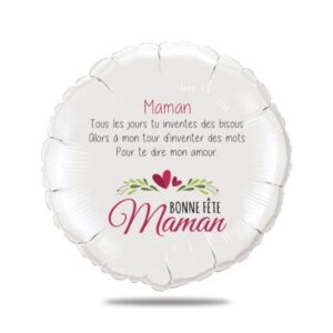 Ballon bonne fête maman personnalisé