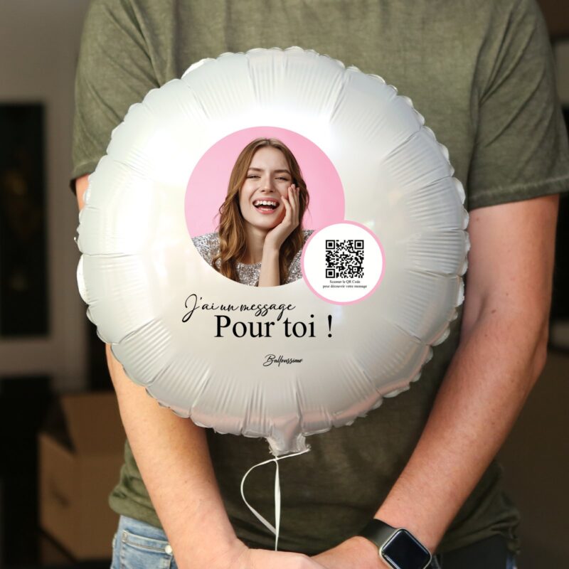 Ballon message vidéo 46cm - Ballon aluminium – Image 3