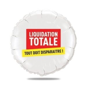 Ballon personnalisé liquidation totale