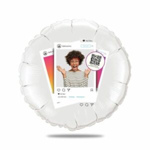 Ballon message vidéo Instagram - Ballon aluminium 46cm