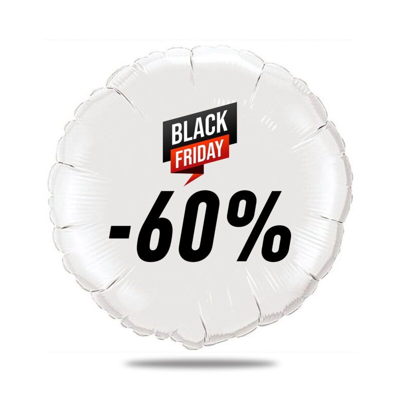 Ballon Black Friday Rouge Et Noir Ballon Aluminium 46cm – Image 7