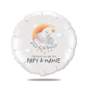 Ballon annonce grossesse - Félicitations vous allez être papy & mamie