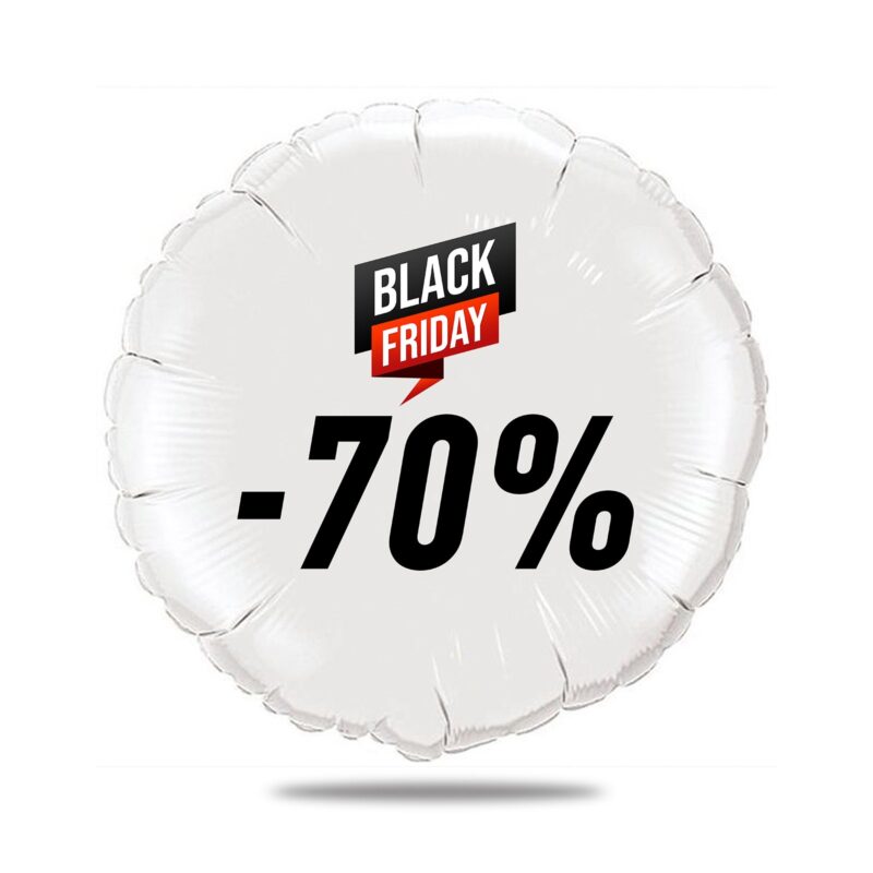 Ballon Black Friday Rouge Et Noir Ballon Aluminium 46cm – Image 8