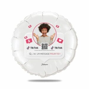Ballon message vidéo Tik Tok - Ballon aluminium 46cm