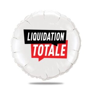 Ballon Liquidation totale - décoration magasin - Ballon aluminium 46cm