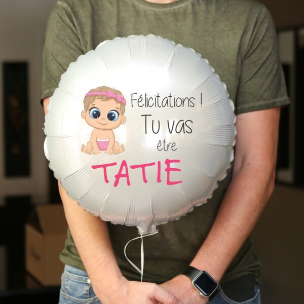 Ballon annonce grossesse - félicitation tu vas être tatie