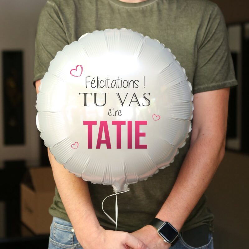 Ballon annonce grossesse - félicitation tu vas être tatie