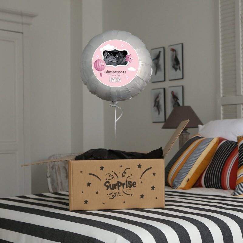 Ballon surprise échographie thème fille – Image 4