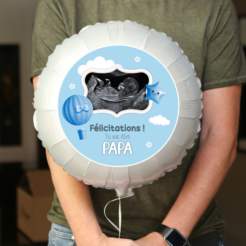 Ballon surprise échographie thème garçon – Image 3