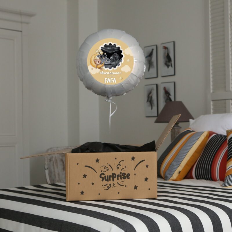 Ballon surprise échographie thème nounours miel – Image 4