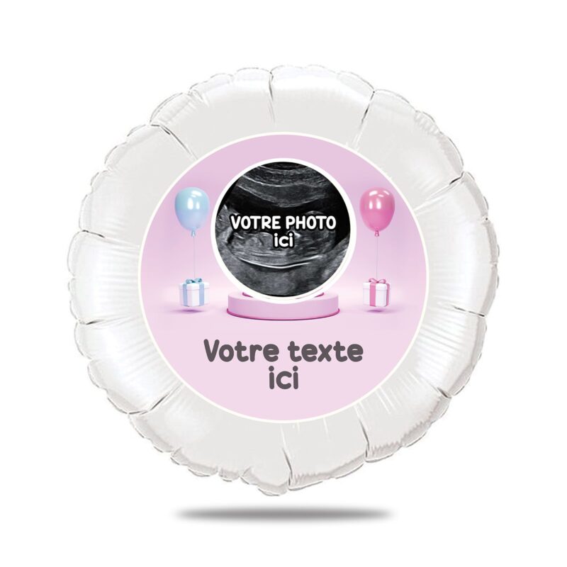 Ballon échographie thème fille ou garçon