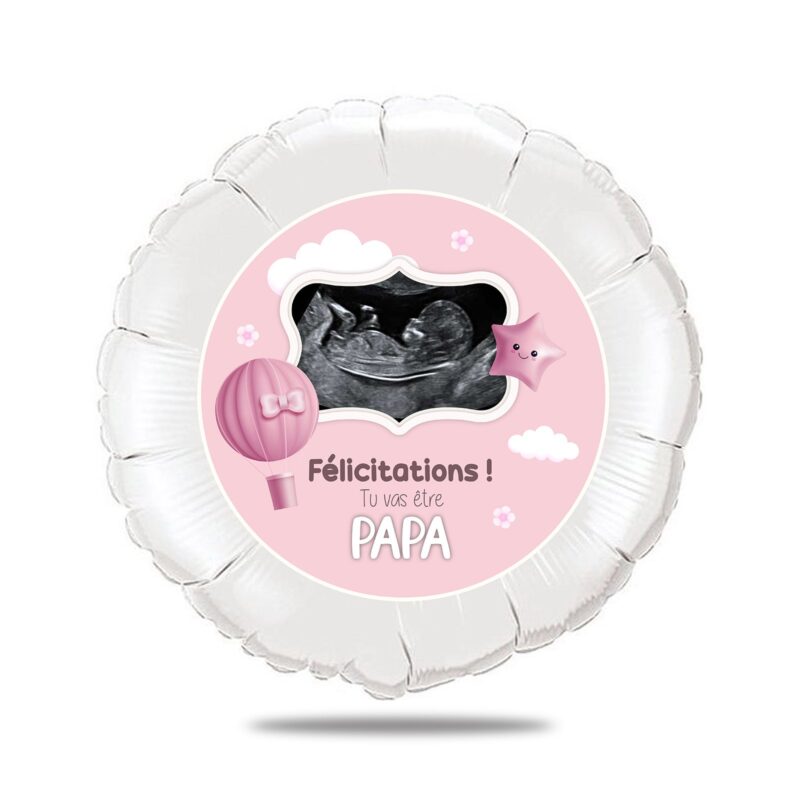 Ballon surprise échographie thème fille – Image 2