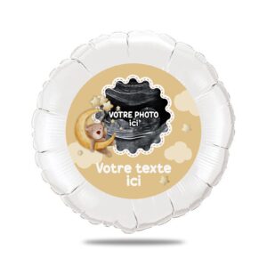 Ballon surprise échographie thème nounours miel
