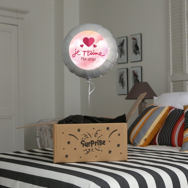 Ballon surprise amour - je t'aime avec un coeur – Image 3
