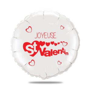 Ballon surprise amour -joyeuse saint valentin rouge