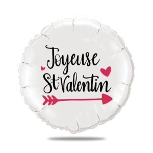 Ballon surprise amour -joyeuse saint valentin flèche coeur