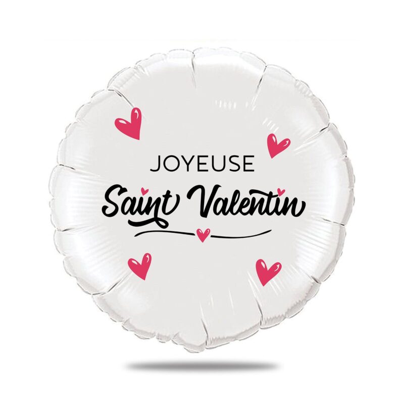 Ballon surprise amour -joyeuse saint valentin  cœur