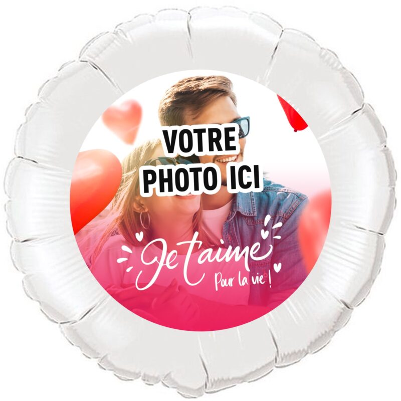 Ballon surprise amour - Saint valentin je t'aime mon amour grande photo – Image 2