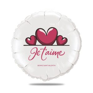Ballon personnalisé saint valentin - Je t'aime