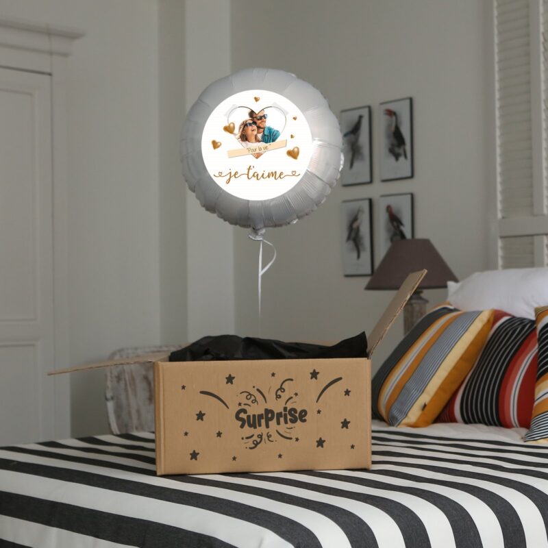 Ballon surprise amour - Saint valentin je t'aime mon amour thème caramel – Image 4