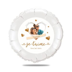 Ballon surprise amour - Saint valentin je t'aime mon amour thème caramel