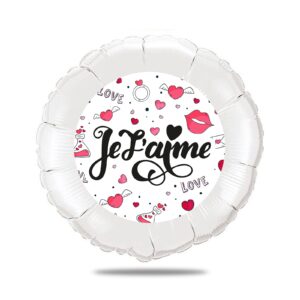 Ballon surprise amour -je t'aime thème lèvres rose et rouge