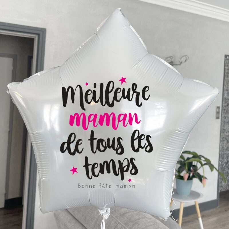 Ballon personnalisé etoile 46cm