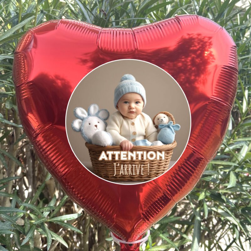 ballon 46cm cœur rouge pour fête