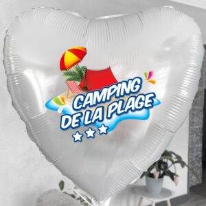 Ballon personnalisé cœur 46cm