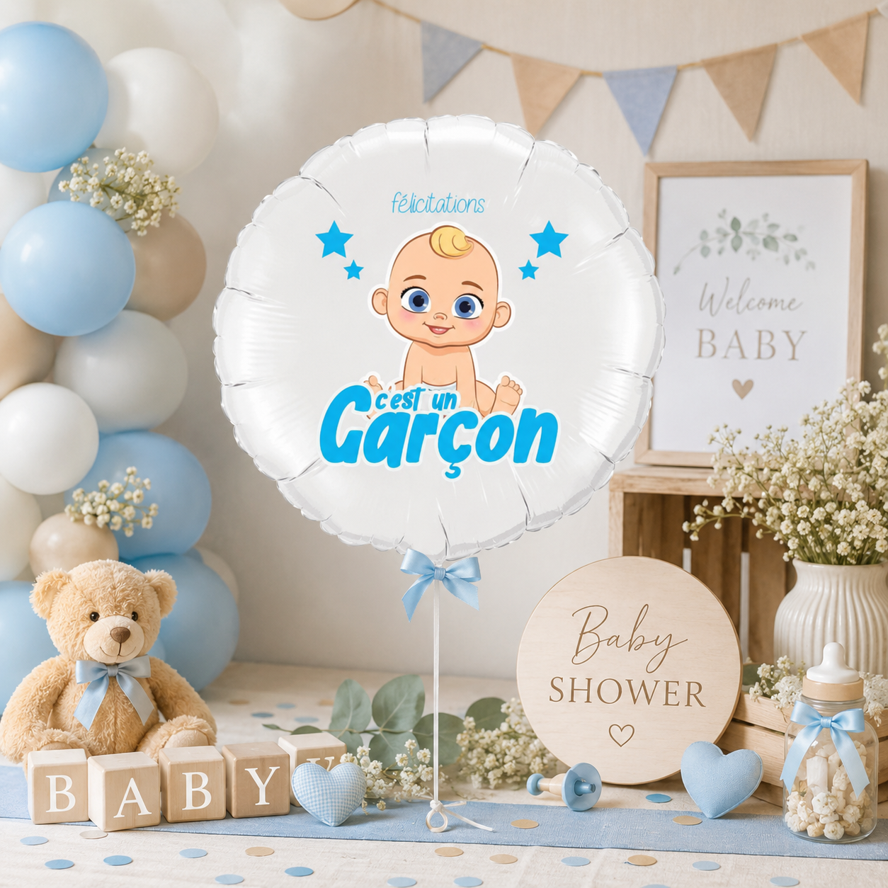 Ballon personnalisé annonce grossesse